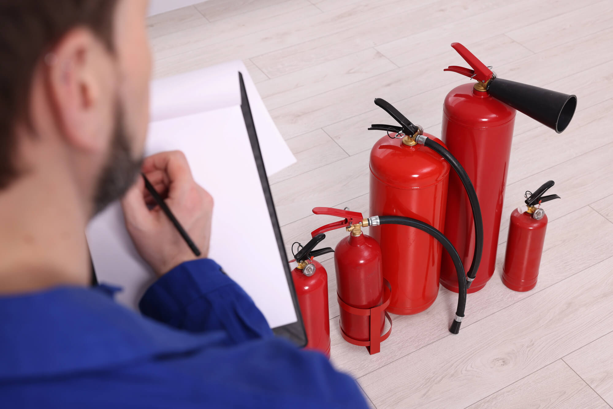 Fire Risk Assessor with Fire Extinguishers